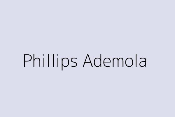 Phillips Ademola